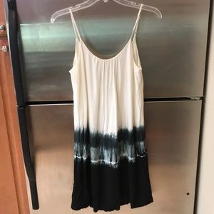 White & black ombré dress Size Small